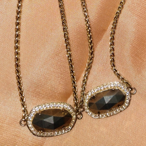 RARE Kendra Scott Gold Eve Bracelet Pyrite - Picture 10 of 13